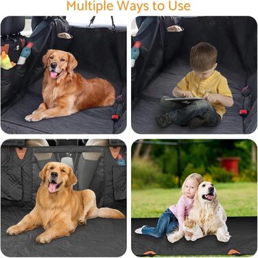 Захист для автосидіння для собак Maxetodo: водовідштовхувальний, антикіготковний, з сумкою та ременями безпеки. Підходить для всіх авто, SUV та вантажівок.