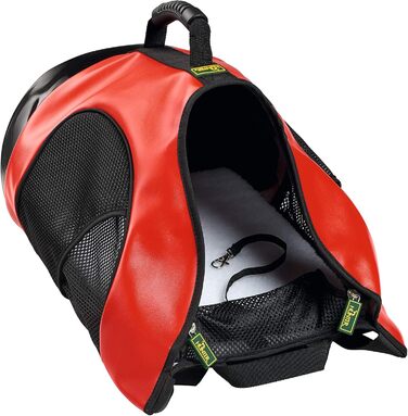 Рюкзак-переноска для собак та котів до 8 кг, червоний, розмір one-size (102 x 51 x 89 см)
