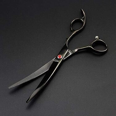 Професійний набір ножиць для грумінгу собак та котів QUNINE, 17.8 см. Прямі, витончені та зігнуті ножиці для догляду за шерстю