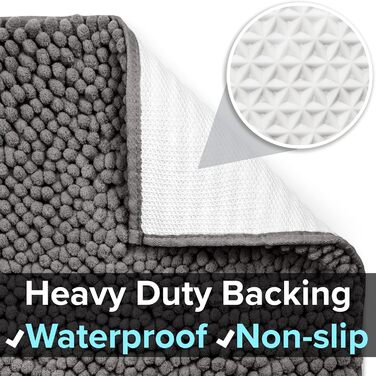 Килимок для котячого туалету CatGuru, розміри M, XL, XXL, водонепроникний, антиковзкий, можна прати, м'який, аксесуари для котів (XXL, темно-сірий, зносостійкий) XXL Темно-сірий