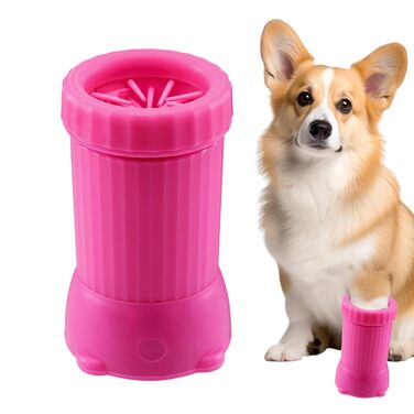 Автоматична мийка лап для собак PAW, автоматичний очищувач лап, USB-зарядка, портативна мийка для котів та собак, рожевий колір