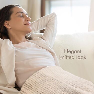 Електрична гріюча ковдра Promed з автовимкненням, 180x130 см, 10 температурних режимів, для шиї, плечей та спини (Бежева)