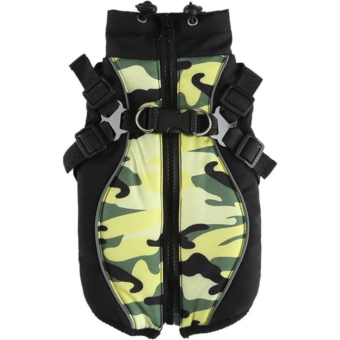 Водонепроникна зимова куртка для собак та цуценят | Зимова куртка для собак з світловідбиваючими смугами (S)