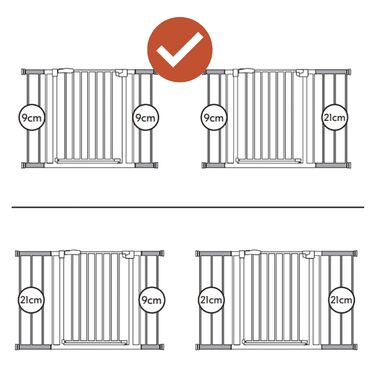Захисне ворота для дітей Hauck Clear Step Autoclose 2, темно-сірий - самозакривне, без свердління, ширина 75-80 см, висота 77 см
