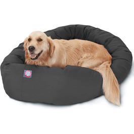 Ліжко-бублик для собак Pet Products, 40 дюймів, сіре