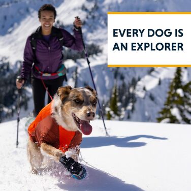 RUFFWEAR Powder Hound утеплена куртка для собак, водо- та вітрозахисна зимова куртка з флісовою підкладкою, преміум комбінезон для собак, синя, розмір L