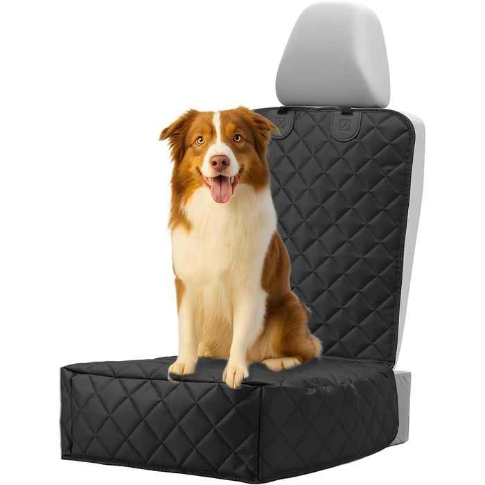 Захисний чохол на сидіння автомобіля для собак QWORK®, універсальний, для заднього сидіння, міцний, захист від бруду та подряпин, підходить для всіх авто, мінівенів та SUV