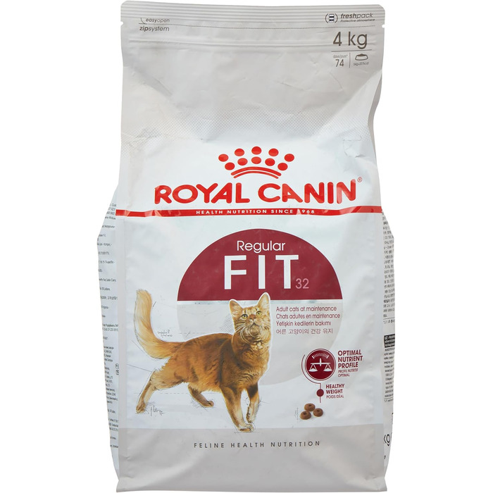 Корм для котів Royal Canin Feline Fit 32, сухий, для підтримки форми, 4 кг