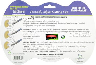 Zen Clipper Прецизійний та безпечний кіготьотримач для домашніх тварин – регульований тример для кігтів собак і котів, швидке й акуратне обрізання без зайвого шуму