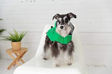 Дощовик для собак GF Pet ElastoFit, розмір M, зелений - водонепроникний, спинка 38 см