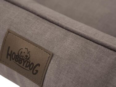 Ліжко для собак Joker - ліжко-кошик для маленьких, середніх та великих собак - м'яке ліжко для собак, диван для собак, знімний та пральний чохол, розмір L: 106 x 80 см, коричневий Fancy L, 106 x 80 см