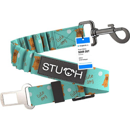 Універсальний безпечний ремінь STUCH для собак та котів - підходить для всіх порід собак та авто (Турквіс)