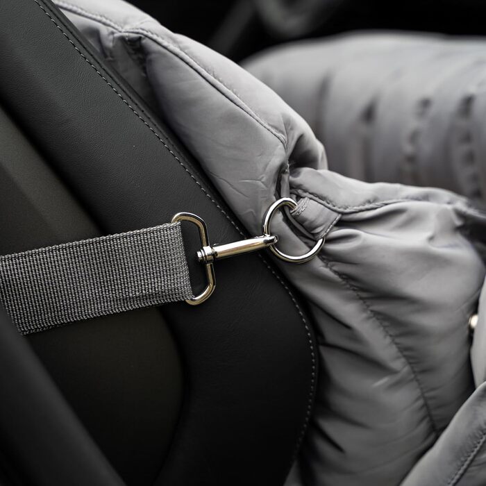 Сучасна переноска для собак Flying Dog Baily 3-в-1: сумка, автокрісло та переноска для маленьких собак до 10 кг (сіра)