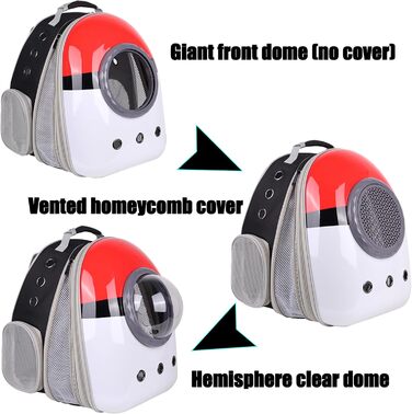 Рюкзак для кота, переноска для тварин до 9 кг, з переднім розширенням, чорний, для котів, цуценят, кроликів