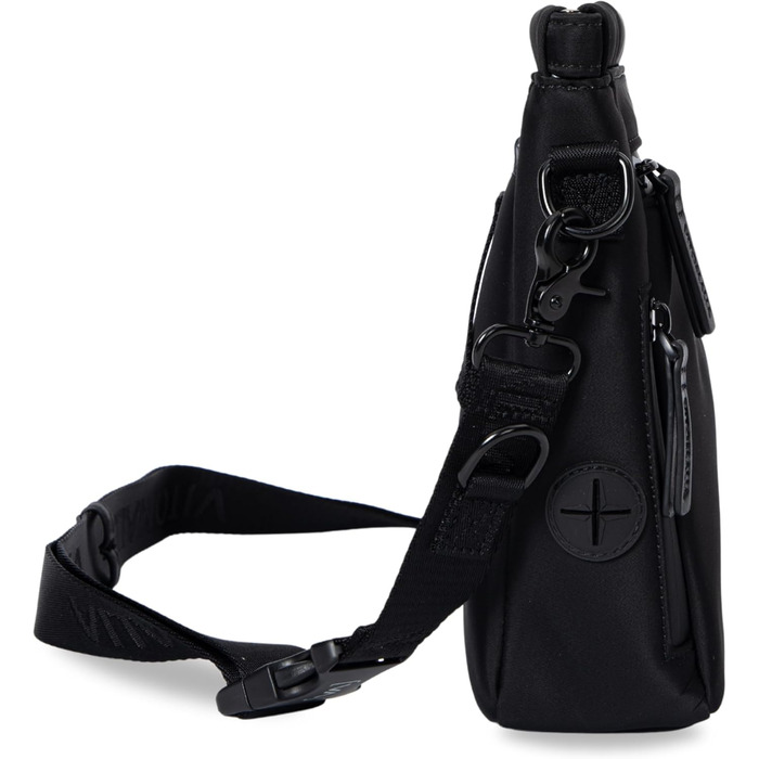 Сумка для собак Deluxe: багатофункціональна сумка через плече з кишенею для ласощів, сумкою для прогулянок, сумкою для корму, диспенсером для пакетів та магнітною застібкою - ідеально для прогулянок та тренувань (Чорний)