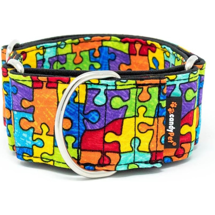 Нашийник для собак CandyPet® Martingale з регулюванням, розмір S, ширина 4 см, з пазлом