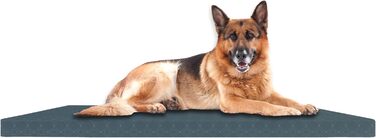 Водонепроникний килимок для собак у клітку, сертифікований FR, міцний, для вулиці, розмір L, 108 x 72 x 5 см, чорний