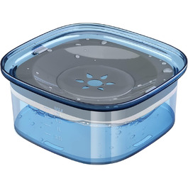 Миска для собак PETTOM, 3L, анти-сальна, проти протікання, для дому та вулиці (блакитна)