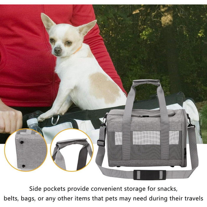 Транспортувальна сумка для собак та котів до 7 кг - переноска для собак та котів, 38x25x26 см