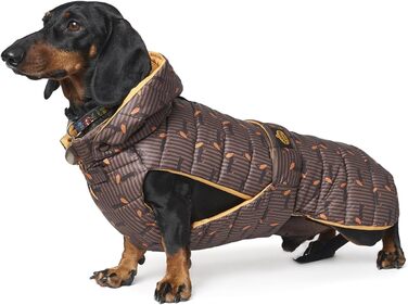 Водонепроникний стьобаний теплий одяг для собак, спеціально для такс (33 см)