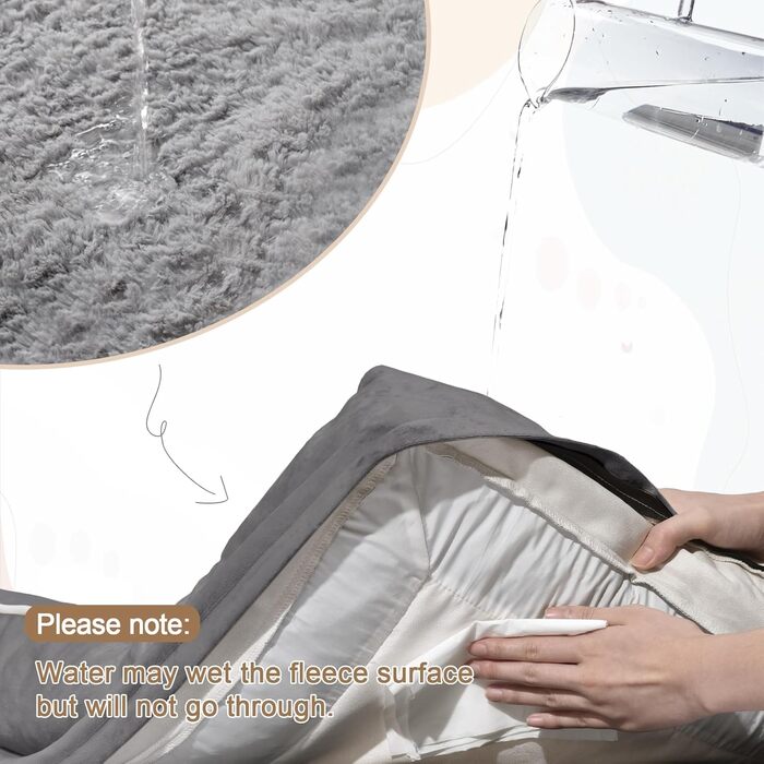 Лежанка для собак великих порід, чорна ортопедична лежанка, водонепроникна знімною наволочкою, з бортиками, неслизьке дно, миється, 114 x 89 x 19 см