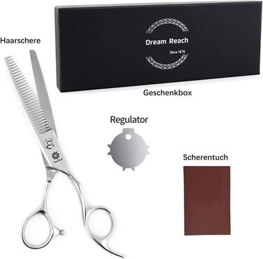 Професійна фризьорська ножиці Dream Reach 6 дюймів з японської сталі 440C, ручної роботи, для точного зрізу волосся дам та чоловіків. Ідеальний подарунок.