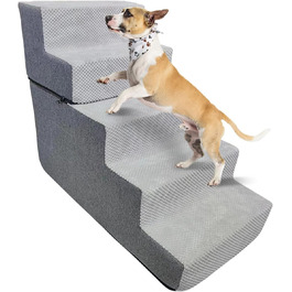Сходинка для собак та котів Galatée: 5 сходинок, неслизька поверхня, знімна та миюча оббивка