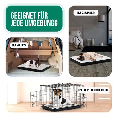 Ортопедичне ліжко для собак Avalo S - 45x65 см, з ефектом пам'яті, нековзне, пране, ортопедична подушка для собак