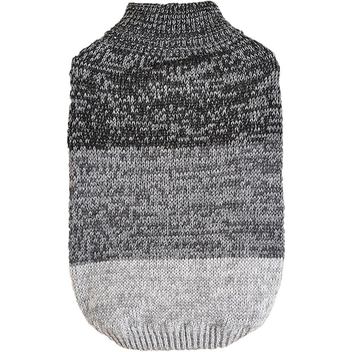 Теплий зимовий пуловер для собак Jecikelon, розмір S, сірий. Пуловер з коміром-стійкою для маленьких собак та цуценят.