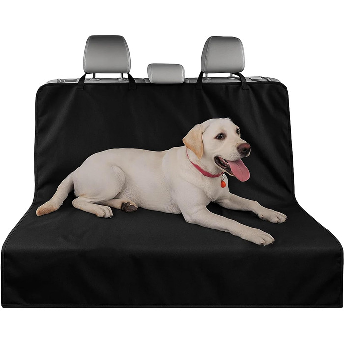 Авточохол на сидіння для тварин Lupex, універсальний, 2в1, 137x125 см, для авто та SUV, захист від бруду та подряпин, Оксфорд, чорний, водонепроникний