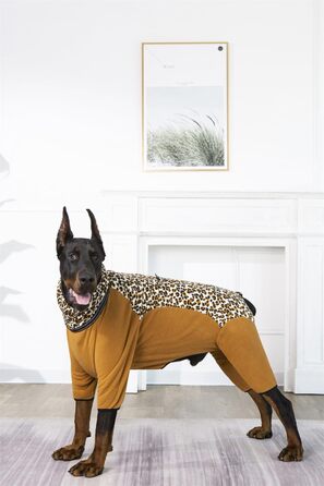 Зимовий комбінезон для собак, теплий, непромокальний, з D-поточкою та світловідбиваючими смугами, розмір M, оливковий колір