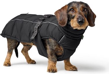 Накидка для такси HUNTER Paxson, чорний, водовідштовхуючий, з підкладкою, для маленьких собак з довгим тілом