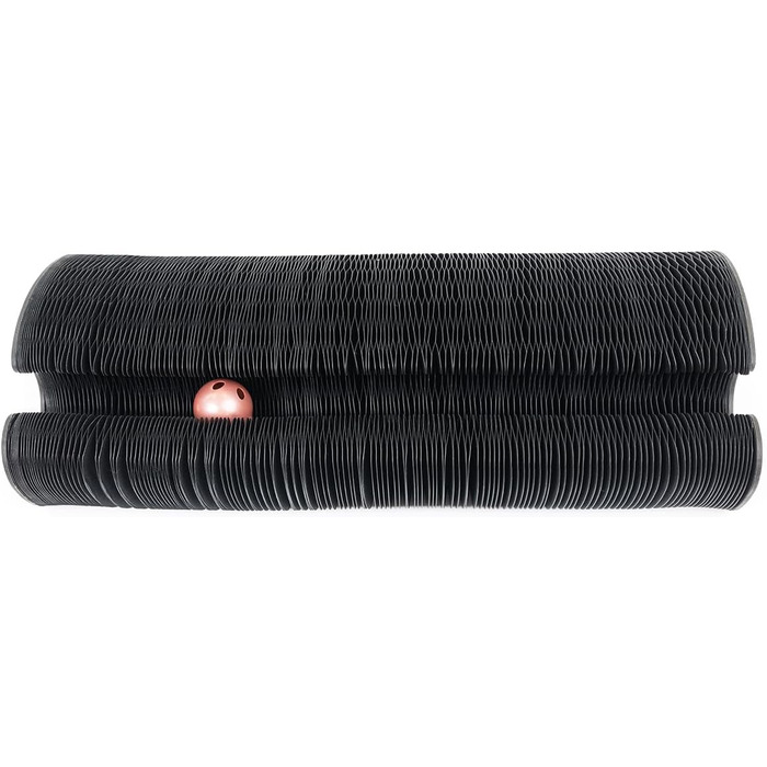 Іграшка для котів CanadianCat Kratzspielzeug: когтеточка з ігровими кульками, чорна, 27,5 x 28 см