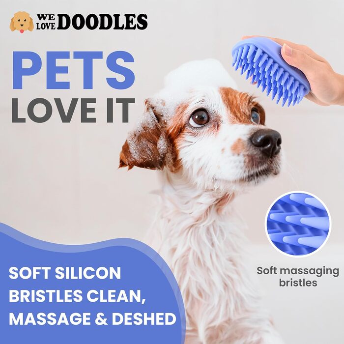 Щітка для купання собак We Love Doodles, 2 шт.