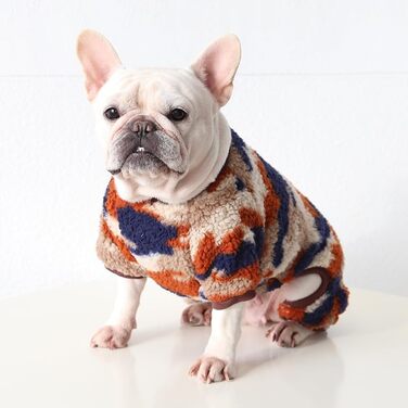 Піжама для собак, тепла, флісова, комбінезон, костюм для цуценят та собак середніх розмірів (XXL, камуфляж)