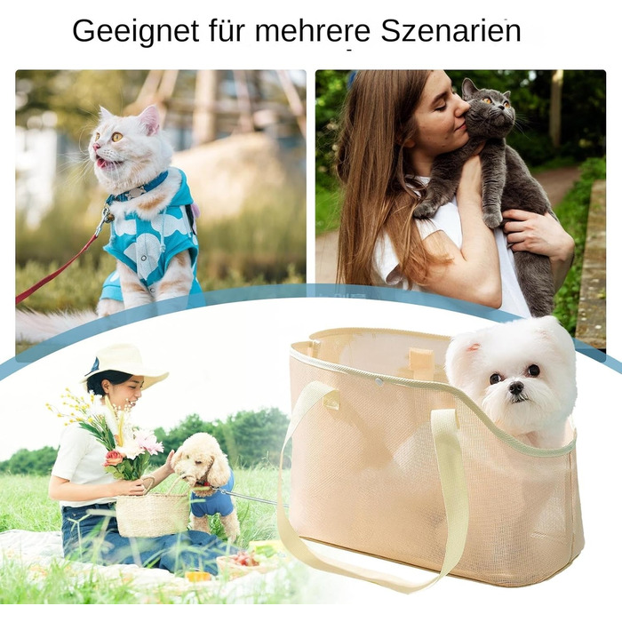 Транспортна сумка для собак і котів - переноска для маленьких собак та кошенят з дихаючою сіткою