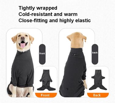 Зимовий одяг для собак з ніжками - тепла куртка з поліестеру для малих, середніх та великих собак. Повний захист, м'яка та зручна (для дому/на вулицю, сніг). Колір: темно-сірий, розмір: L