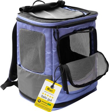 Hunderucksack Wanderpfote Trekking Light S, 8 кг, блакитний - переноска для собак та котів
