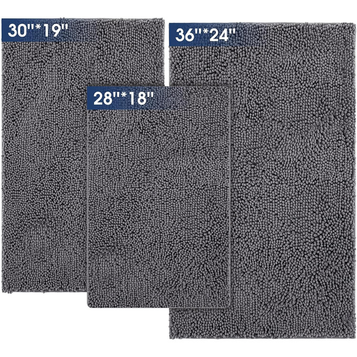 Килимок для собак з мікрофібри: швидковисихаючий, антиковзкий, для дому та вулиці, сірий