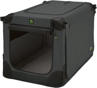 Maelson Soft Kennel складаний бокс для собак XXL, антрацит, 120×77×86 см