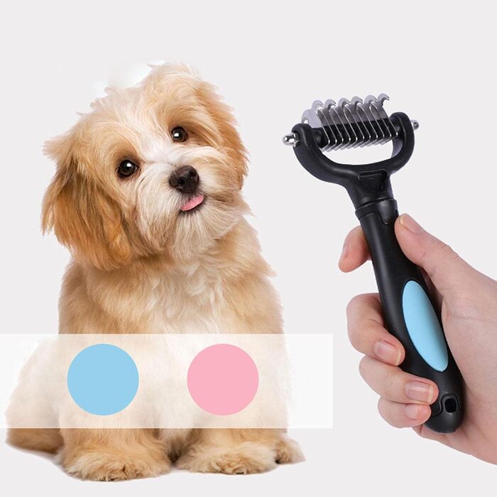 Гребінець для догляду за собаками, щітка для шерсті, аксесуари для догляду за котами, гребінець з нержавіючої сталі для видалення шерсті, інструмент для видалення та розплутування шерсті для цуценят та кроликів