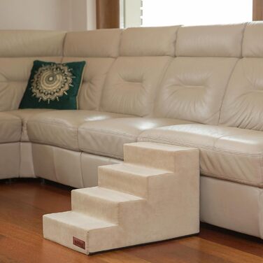 Сходинки для тварин Huastiertreppe: допомога у підйомі для собак та котів, 4 сходинки, 40x60x40 см, Бежевий Savoy