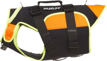 Julius-K9 IDC багатофункціональний жилет для собак 3в1, розмір XL, чорний та ультрафіолетовий оранжевий