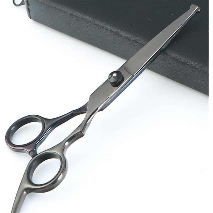 Набір ножиць для грумінгу собак 6.7 дюймів, для тіла, лап та обличчя, з безпечними закругленими кінчиками, чорний