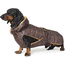 Водонепроникний стьобаний теплий одяг для собак, спеціально для такс (33 см)