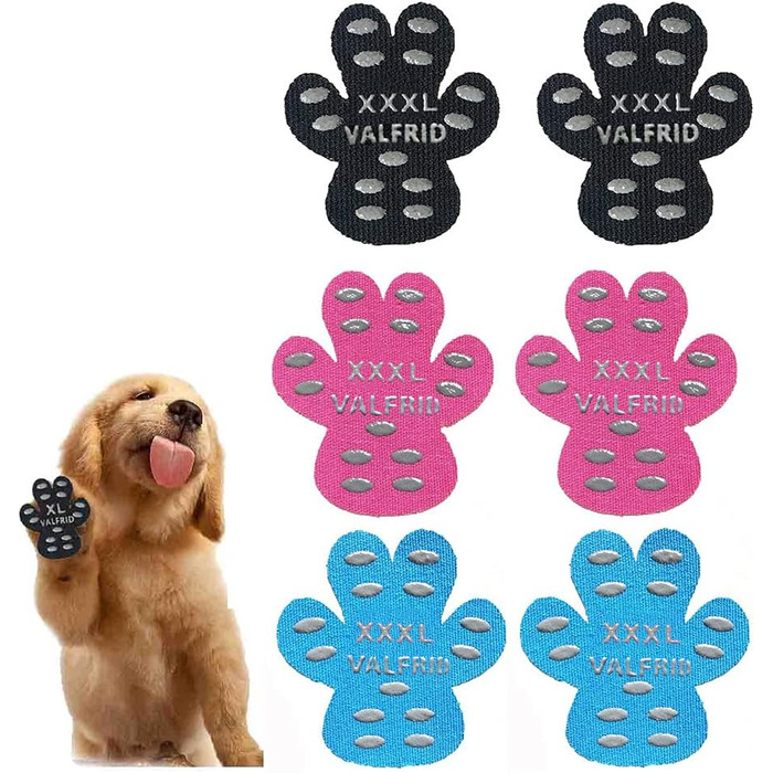 Захист лап для собак Anti-Rutsch: 40 шт. Силіконові наклейки проти ковзання для собак XXL (48 шт. Multicolor, XXXL-7.8*8.6cm, 36kg+)