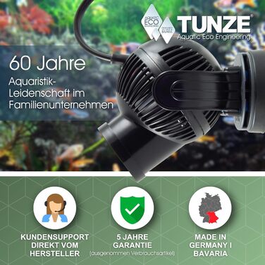 Проточний насос TUNZE Turbelle stream 3+ для акваріума, 2500-15000 л/год, пропелерний, з магнітним кріпленням до скла 19 мм