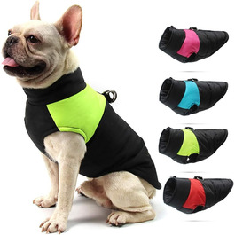 Водонепроникний зимовий одяг для собак: теплий куртка-манжетка для маленьких та середніх собак, зелений S