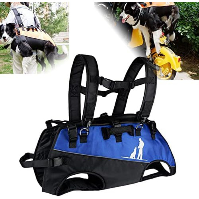 Рюкзак для собак L&Y Jewelry Hundetrage: переноска для собак вагою 15-40 кг, регульований, для собак з артритом та проблемами суглобів