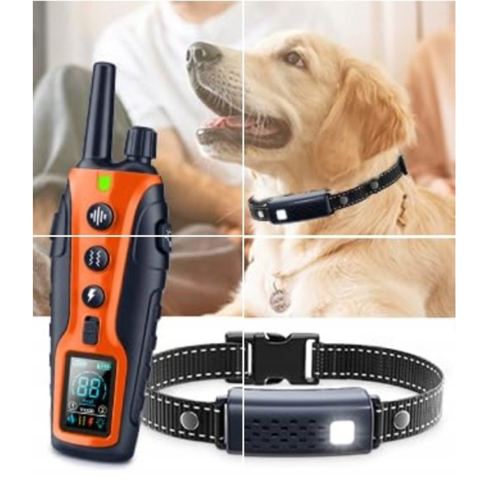 Водонепроникний навчальний електроошийник для собак з радіусом дії 1000 м